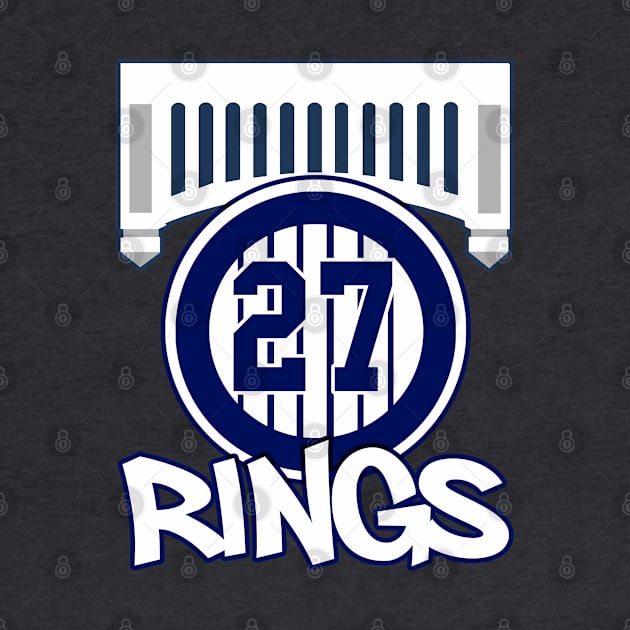 Yankees 27 Rings by Gamers Gear